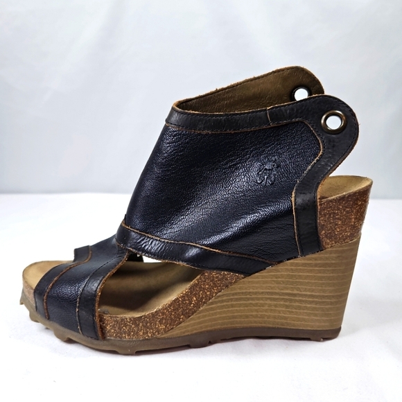 Fly London Adye Wedge Sandals Size 38 - Picture 1 of 9